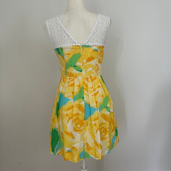 Lilly Pulitzer First Impressions Yellow Sunglow Reagan Dress sz 0 - Picture 4 of 7